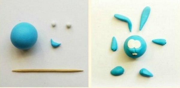 Wie man mit Kindern mit eigenen Händen Smeshariki aus Plastilin formt
