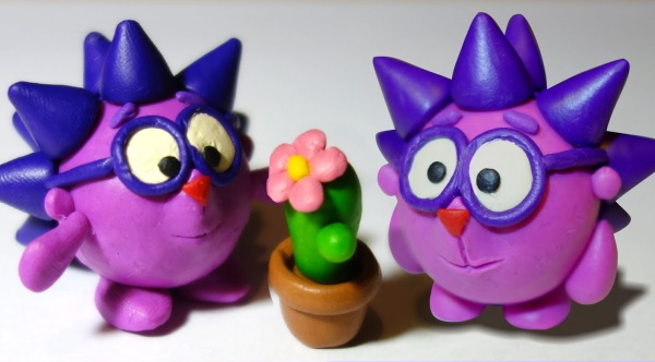 Wie man mit Kindern mit eigenen Händen Smeshariki aus Plastilin formt