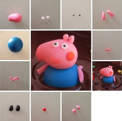 So basteln Sie mit Ihren eigenen Händen ein Plastilinschwein für Kinder. Foto