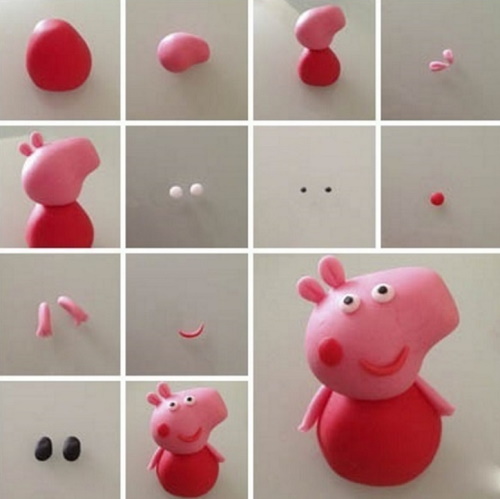 So basteln Sie mit Ihren eigenen Händen ein Plastilinschwein für Kinder. Foto