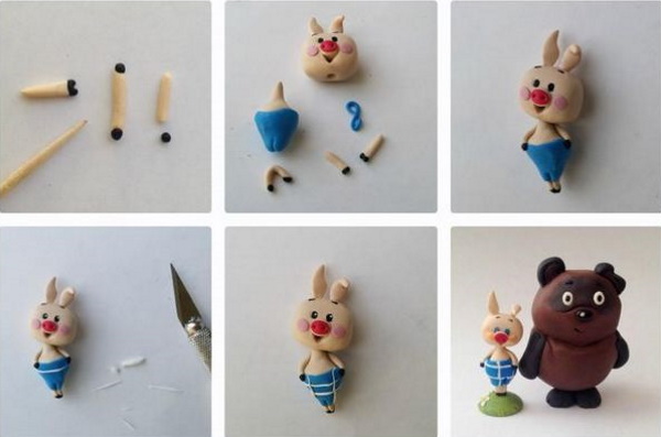 So basteln Sie mit Ihren eigenen Händen ein Plastilinschwein für Kinder. Foto