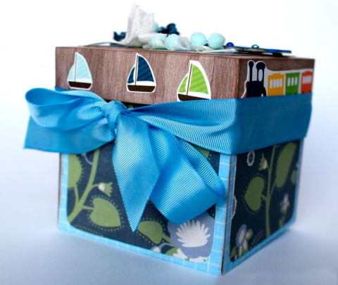 DIY-Überraschungsbox mit Fotos. Schemata, Fotos
