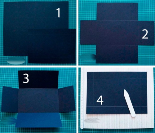 DIY-Überraschungsbox mit Fotos. Schemata, Fotos