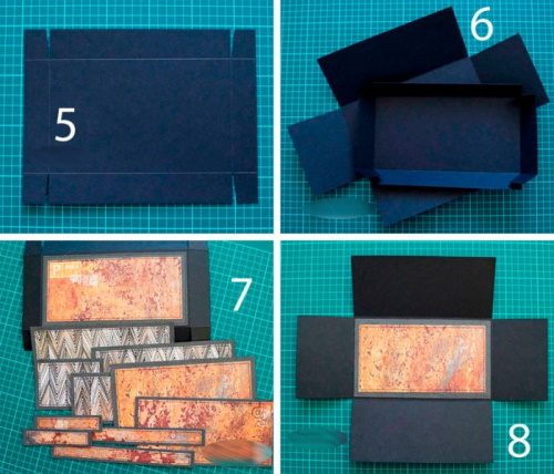 DIY-Überraschungsbox mit Fotos. Schemata, Fotos