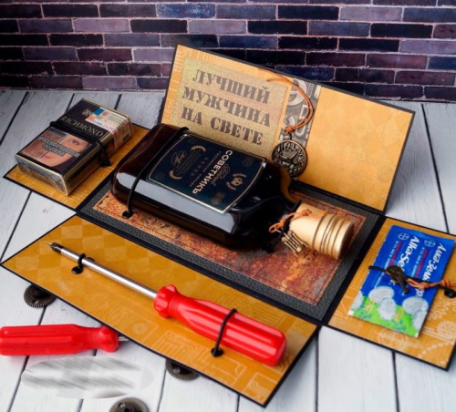 DIY-Überraschungsbox mit Fotos. Schemata, Fotos