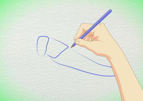 Heuschreckenzeichnung für Kinder mit Bleistift Schritt für Schritt