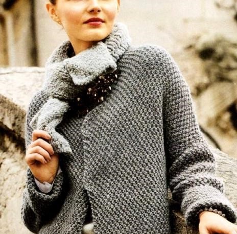 Verwirrungsmuster mit Stricknadeln. Schema und Beschreibung für Anfänger
