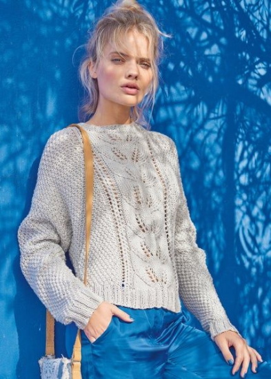 Muster (Design) Reisstricken. Schema mit Beschreibung für Anfänger