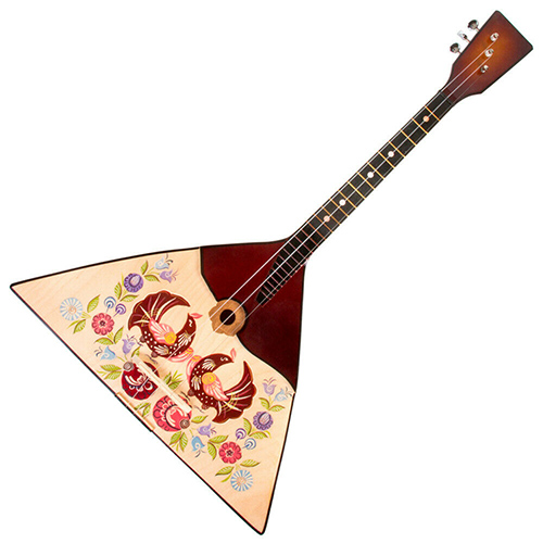 Balalaika-Zeichnung für Kinder in Bleistift schwarz und weiß, Farbe Schritt für Schritt