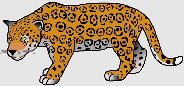 Leopardenzeichnung für Kinder mit Bleistift Schritt für Schritt