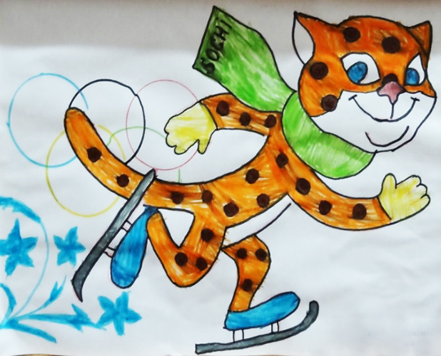 Leopardenzeichnung für Kinder mit Bleistift Schritt für Schritt