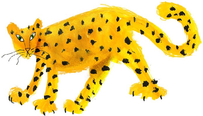 Leopardenzeichnung für Kinder mit Bleistift Schritt für Schritt