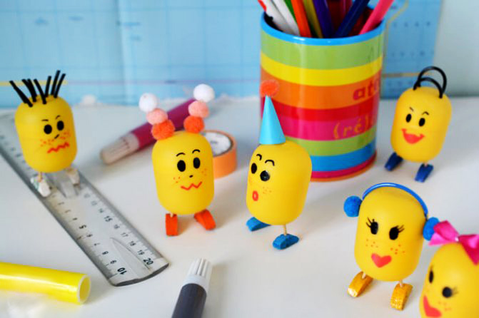 DIY Kinder-Eierbasteln für den Kindergarten