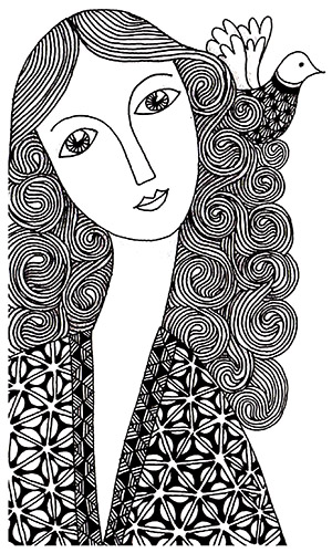 Zeichnungen im Kritzeleien- und Zentangle-Stil. Einfach für Anfänger