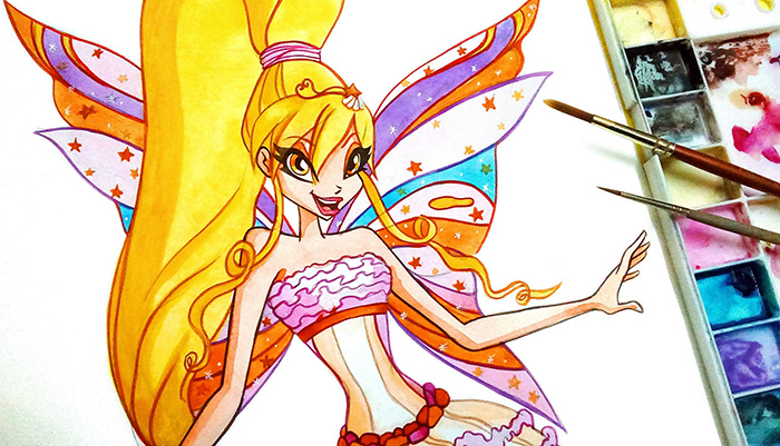 Stella vom Winx-Bild, Foto zum Kopieren