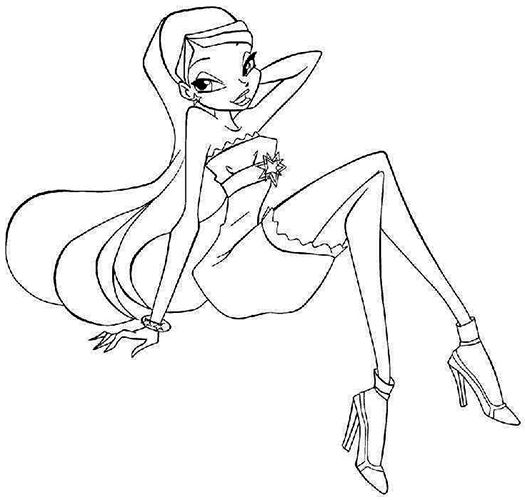 Stella vom Winx-Bild, Foto zum Kopieren