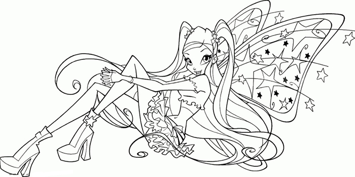 Stella vom Winx-Bild, Foto zum Kopieren