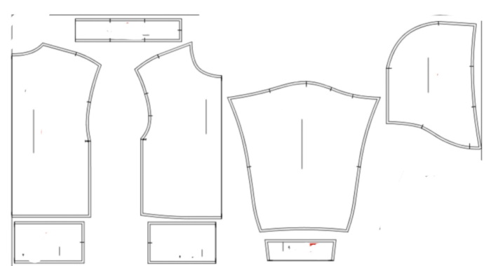 Damen-Sweatshirt. Muster mit Stickerei, Raglanärmel, Kapuze, Druck