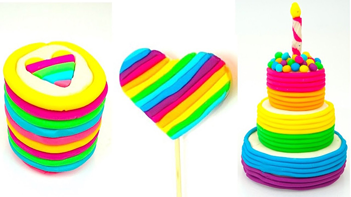 Plastilinkuchen für Kinder von 3-4-5-6 Jahren Schritt für Schritt