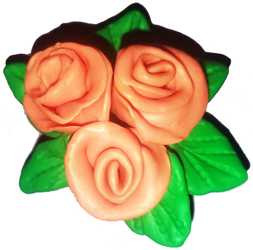 Blumen aus Plastilin für Kinder von 3-7 Jahren, volumetrisch, auf Karton