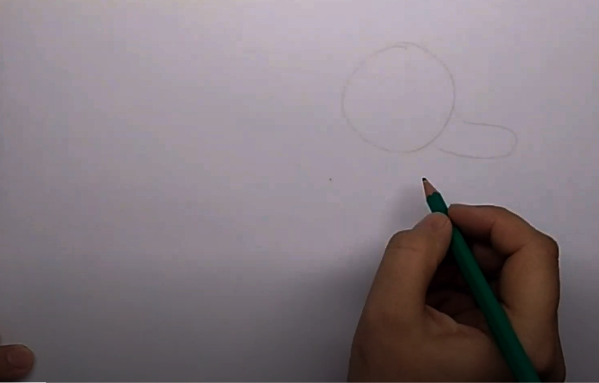 Entenzeichnung für Kinder Schritt für Schritt mit einem Bleistift