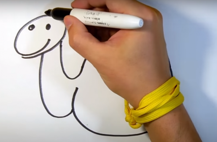 Kamel zeichnen für Kinder mit Bleistift Schritt für Schritt