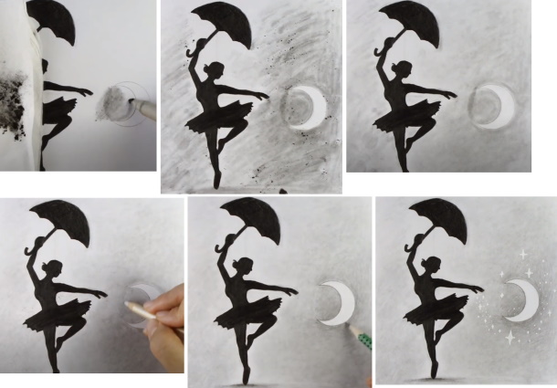 Disegno di ballerina per bambini con matita passo dopo passo