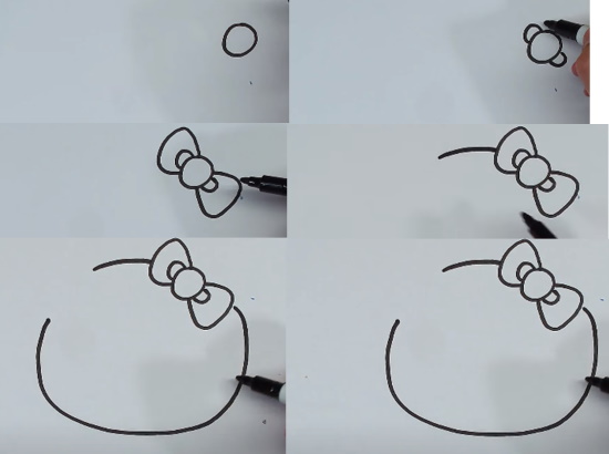 Disegni kawaii carini per schizzi a matita facili