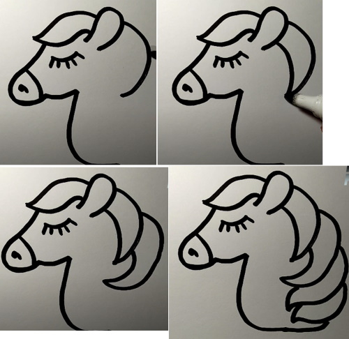 Disegni kawaii carini per schizzi a matita facili