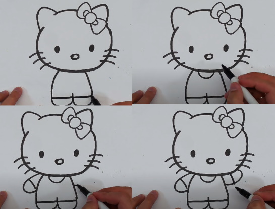 Disegni kawaii carini per schizzi a matita facili