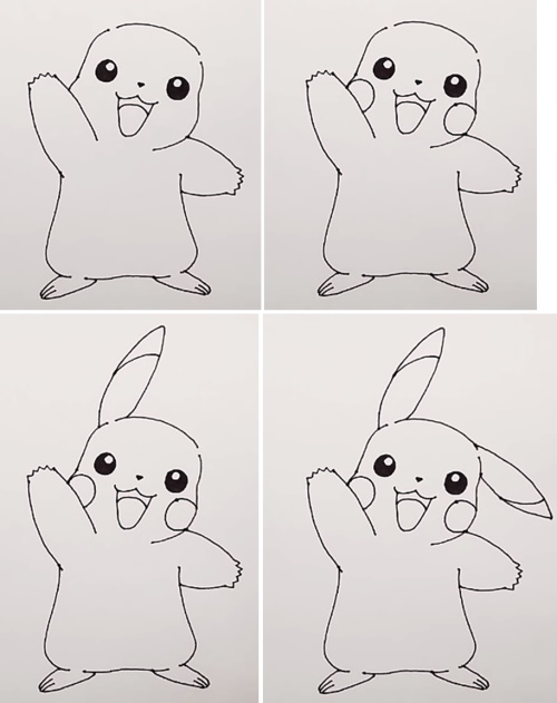 Disegni kawaii carini per schizzi a matita facili