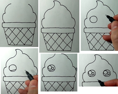 Disegni kawaii carini per schizzi a matita facili