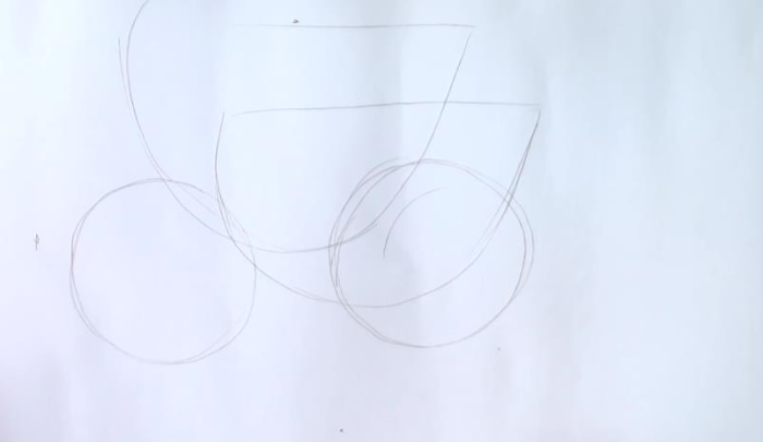 Stillleben mit Bleistift zum Skizzieren für Anfänger. Bilder