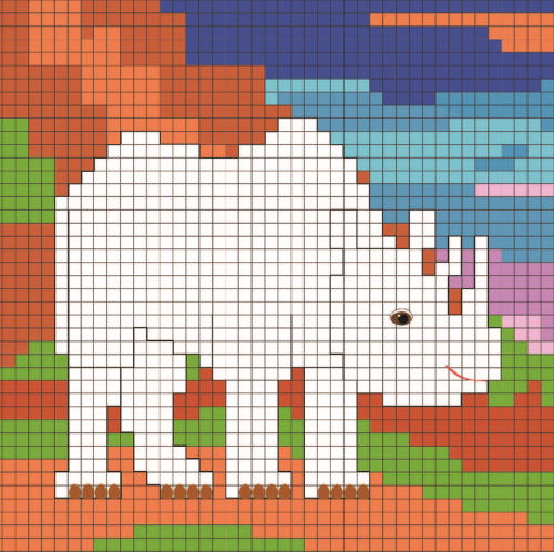 Nashorn zeichnen für Kinder mit Bleistift Schritt für Schritt