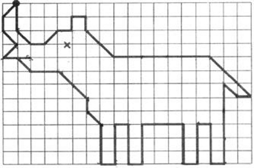Nashorn zeichnen für Kinder mit Bleistift Schritt für Schritt
