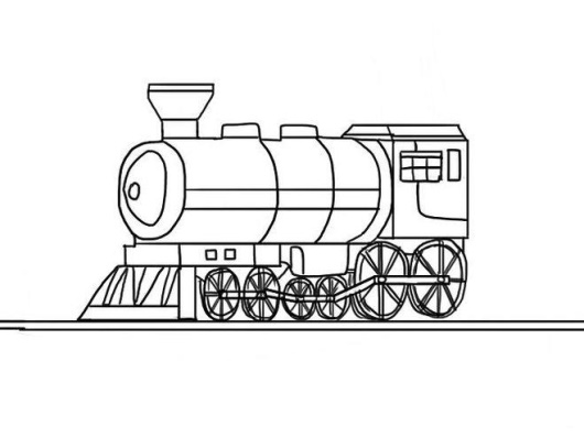 Dampflokomotive zeichnen für Kinder mit einfachem Bleistift