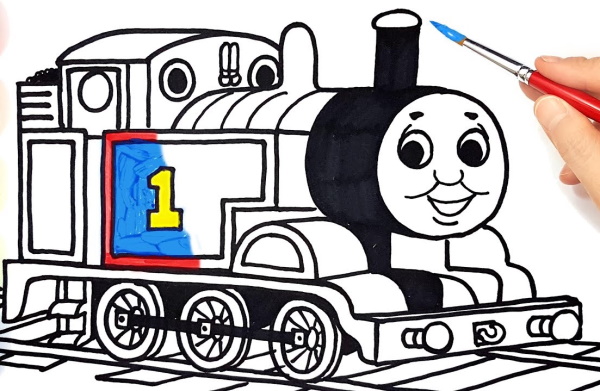 Dampflokomotive zeichnen für Kinder mit einfachem Bleistift