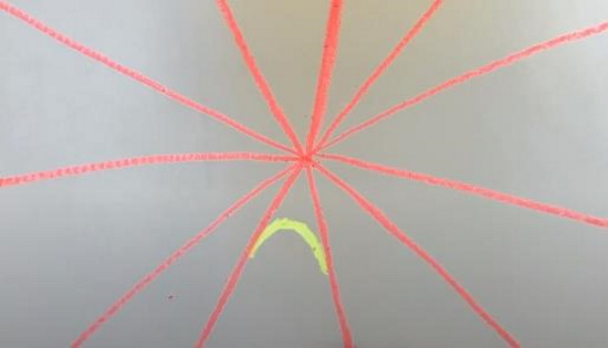 Spinnennetz zeichnen für Kinder mit Bleistift Schritt für Schritt