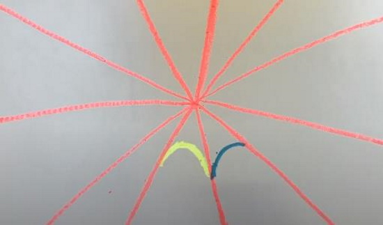 Spinnennetz zeichnen für Kinder mit Bleistift Schritt für Schritt