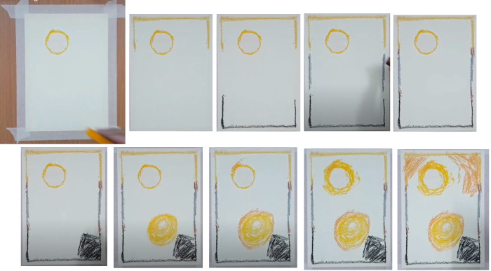 Spinnennetz zeichnen für Kinder mit Bleistift Schritt für Schritt