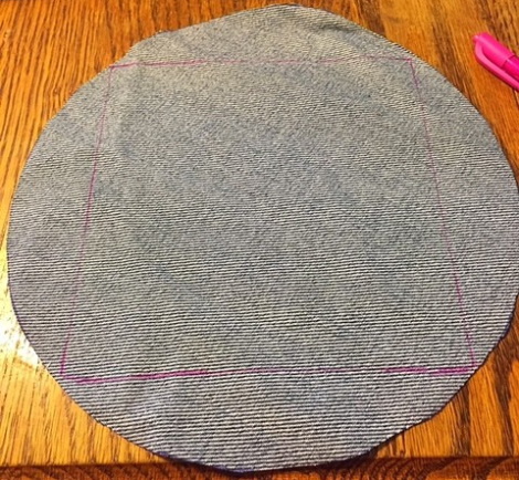Patchworkdecke aus Denim zum Selbermachen. Meisterklasse