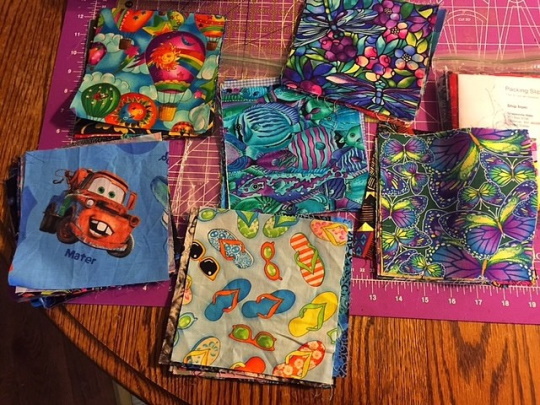 Patchworkdecke aus Denim zum Selbermachen. Meisterklasse