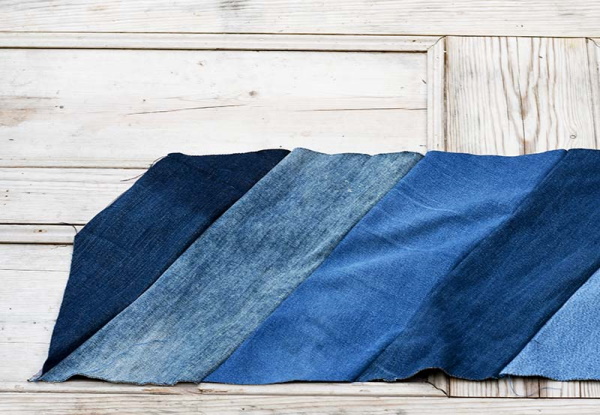 Patchworkdecke aus Denim zum Selbermachen. Meisterklasse