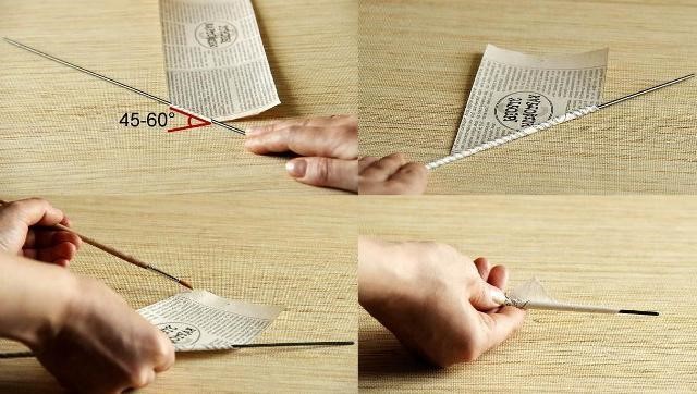 Papierrankenbasteln für Anfänger. Meisterklasse
