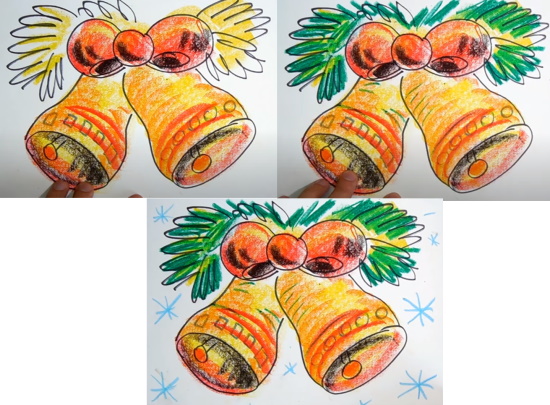 Weihnachtszeichnungen für Kinder zum Nachmalen