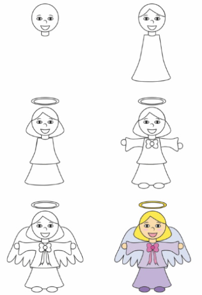 Weihnachtszeichnungen für Kinder zum Nachmalen