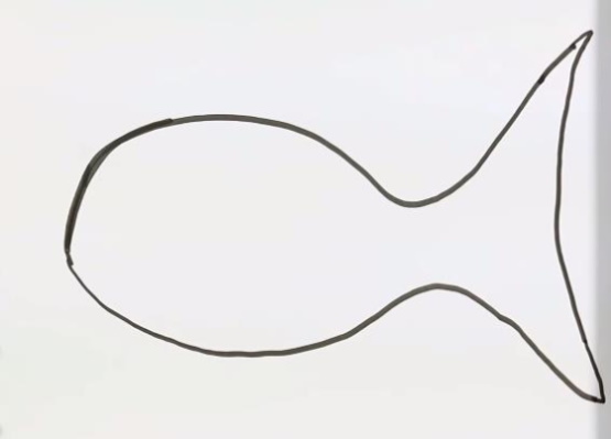 Fischzeichnung für Kinder Schritt für Schritt mit einem Bleistift