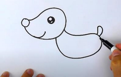 Rentier-Bleistiftzeichnung für Kinder