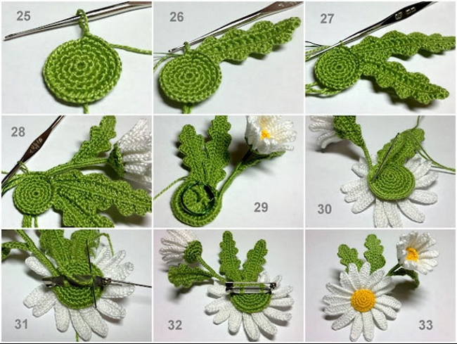 Häkelblumen. Schemata und Beschreibung für Anfänger