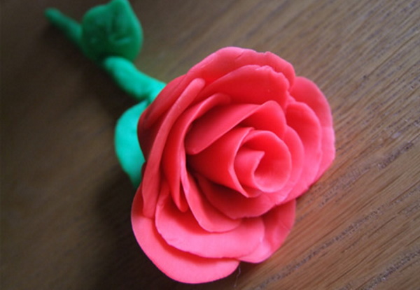 Blumen aus Luftplastilin Schritt für Schritt mit Ihren eigenen Händen